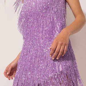 Purple Tassle Dress